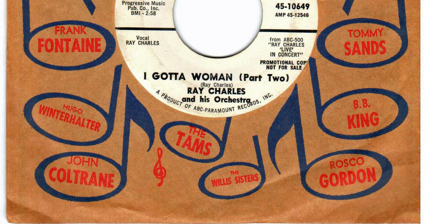 Ray Charles I Gotta Woman 45 rpm Vinyl Record